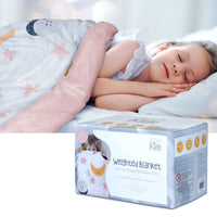Thumbnail for Jelly Bean Kids Adura Pink Kids Weighted Blanket with Extra Cuddly Removable Cover 2.8kg 95 x 125 cm