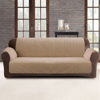 Thumbnail for Custom Fit Sofa Cover Protector Two Seater Dark Flax (Latte)