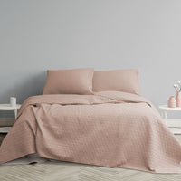 Thumbnail for Ardor Chloe Powder Pink 3 Pcs Quilted Coverlet Set Queen/King