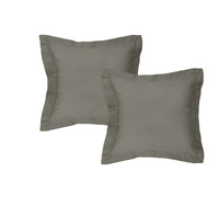 Thumbnail for Algodon Pair of 300TC Cotton European Pillowcases Charcoal