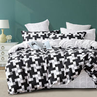 Thumbnail for Ardor 250TC Emerson Geometric Cotton Sateen Quilt Cover Set King