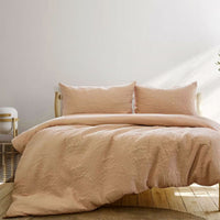 Thumbnail for Ardor Chateau Cinnamon Embossed Quilt Cover Set King