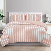 Thumbnail for Ardor Cove Rose Dust (Similar to Peach color) Seersucker Waffle Quilt Cover Set King
