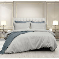 Thumbnail for Ardor Florence Waffle Silver Quilt Cover Set Queen