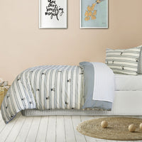 Thumbnail for Jelly Bean Kids Logan Denim Quilt Cover Set Single