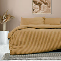Thumbnail for Ardor London Cinnamon Embossed Quilt Cover Set Queen