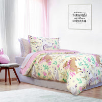 Thumbnail for Jelly Bean Kids Merideth Pink Quilt Cover Set Double
