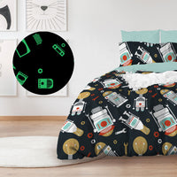 Thumbnail for Robo Glow in Dark Quilt Cover Set Single