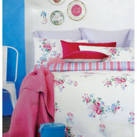 Thumbnail for Ardor Rose Pink Quilt Cover Set King