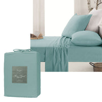 Thumbnail for Ardor Micro Flannel Sheet Set Blue Single