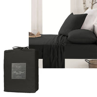 Thumbnail for Ardor Micro Flannel Sheet Set Charcoal Single