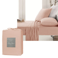 Thumbnail for Ardor Micro Flannel Sheet Set Dusty Pink Mega Queen