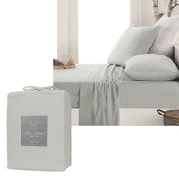 Thumbnail for Ardor Micro Flannel Sheet Set Silver Single