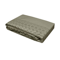 Thumbnail for Essentially Home Living Machine Lace Embroidered Sheet Set Single Mocha