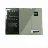 Thumbnail for Ardor 1000TC Cotton Rich Reversible Sheet Set Sage KING