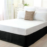 Thumbnail for Ardor Quilted Valance Black QUEEN