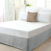 Thumbnail for Ardor Quilted Valance Silver KING