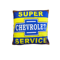 Thumbnail for Australian Mancave Retro Cushion Chevrolet Super Service 40 x 40 cm