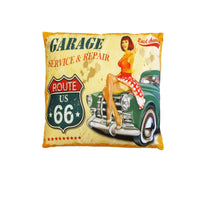 Thumbnail for Australian Mancave Retro Cushion Route 66 40 x 40 cm