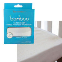 Thumbnail for Waterproof Fitted Mattress Protector Large Cot Size 135x77x19cm