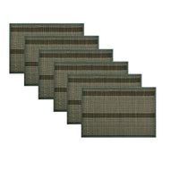 Thumbnail for Set of 6 Dreamtime Bamboo Table Placemats 30 x 45cm Taupe