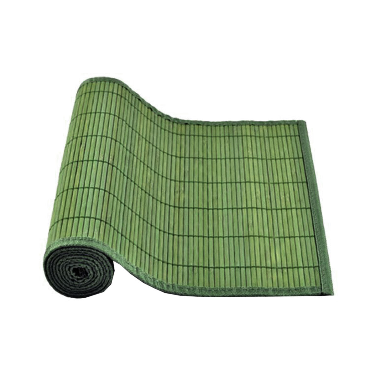 Narrow Slat Bamboo Table Runner 140 x 33cm Green