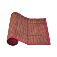 Thumbnail for Narrow Slat Bamboo Table Runner 140 x 33cm Ruby