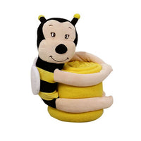 Thumbnail for Baby Yellow Blanket with Toy Bumble Bee