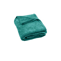 Thumbnail for 240GSM Urban Ultra Soft Coral Fleece Throw Rug 120 x 150cm Emerald Green