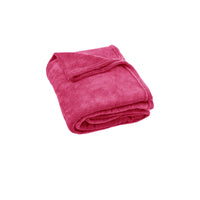 Thumbnail for 240GSM Urban Ultra Soft Coral Fleece Throw Rug 120 x 150cm Hot Pink
