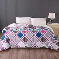 Thumbnail for Ramesses Square 1 Pc Printed Sherpa Comforter King
