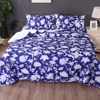 Thumbnail for Ramesses Spring Blue 3 Pcs Bamboo Blend Ultrosonic Reversible Comforter Set Queen