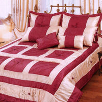 Thumbnail for Ramesses Burgundy 7 Pcs Comforter Set Queen