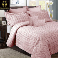 Thumbnail for Ramesses 9 Piece Ultrasonic Comforter Set King Rose Pink