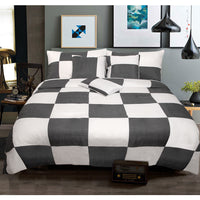 Thumbnail for 6 Piece Comforter Set Check Charcoal Queen by Shangri La