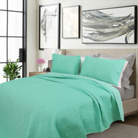 Thumbnail for Shangri La 2000TC Carnival Glass Cooling Embroidered 3 Pcs Comforter Set Queen