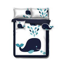 Thumbnail for Ramesses Navy Whale Kids Advventure 4 Pcs Comforter Set Single