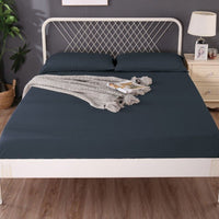 Thumbnail for Ramesses 1000TC Linen Bamboo Fitted Sheet Combo Set Charcoal Queen