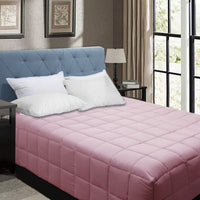 Thumbnail for Shangri La Bamboo Blend Microfiber Box End Quilt Dusty Pink King