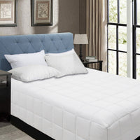 Thumbnail for Shangri La Bamboo Blend Microfiber Box End Quilt White King