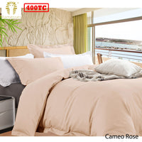 Thumbnail for Ramesses Bamboo Cotton Quilt Cover Set Cameo Rose Queen