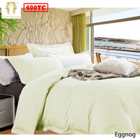 Thumbnail for Ramesses Bamboo Cotton Quilt Cover Set Eggnog Queen