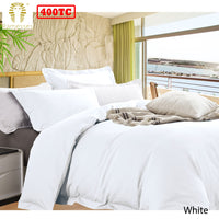 Thumbnail for Ramesses Bamboo Cotton Quilt Cover Set White Queen