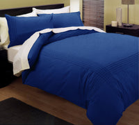 Thumbnail for Kingtex Pintuck Quilt Cover Set Blue Queen