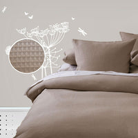 Thumbnail for Waffle Quilt Cover Set - Linen - Single