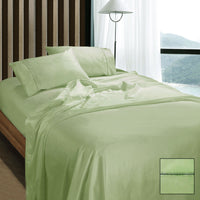 Thumbnail for Ramesses 1100TC Egyptian Cotton Sateen Sheet Set Mint Queen