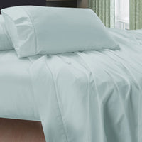 Thumbnail for 400TC Egyptian Cotton Sheet Set Ice Blue DOUBLE