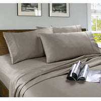 Thumbnail for Kingtex Microfibre Sheet Set Coffee Single