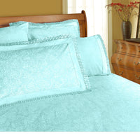 Thumbnail for Shangri La Microfibre Machine Lace Sheet Set Limpet Shell King