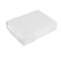 Thumbnail for Ramesses 1000TC American Pima Cotton Narrow Stripe Sheet Set White King